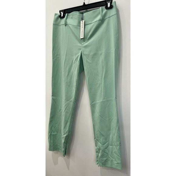 NWT Alice & Olivia Size 10 Stacey Slim-Fit Ankle Pants in Mint MSRP $275 - Picture 8 of 12